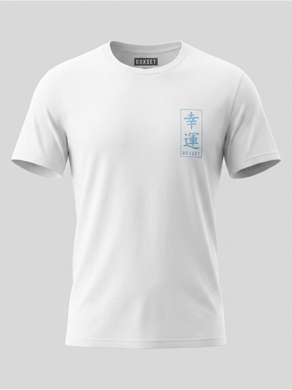 Boxset Lucky Graphic T Shirt Small White Japanese Wave 100% Cotton
